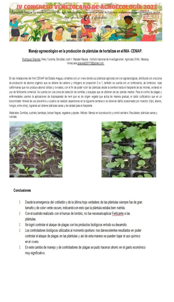 IV Congreso Venezolano De Agroecolog a M ster En Agroalimentaci n iv-congreso-venezolano-de-agroecolog-a-m-ster-en-agroalimentaci-n